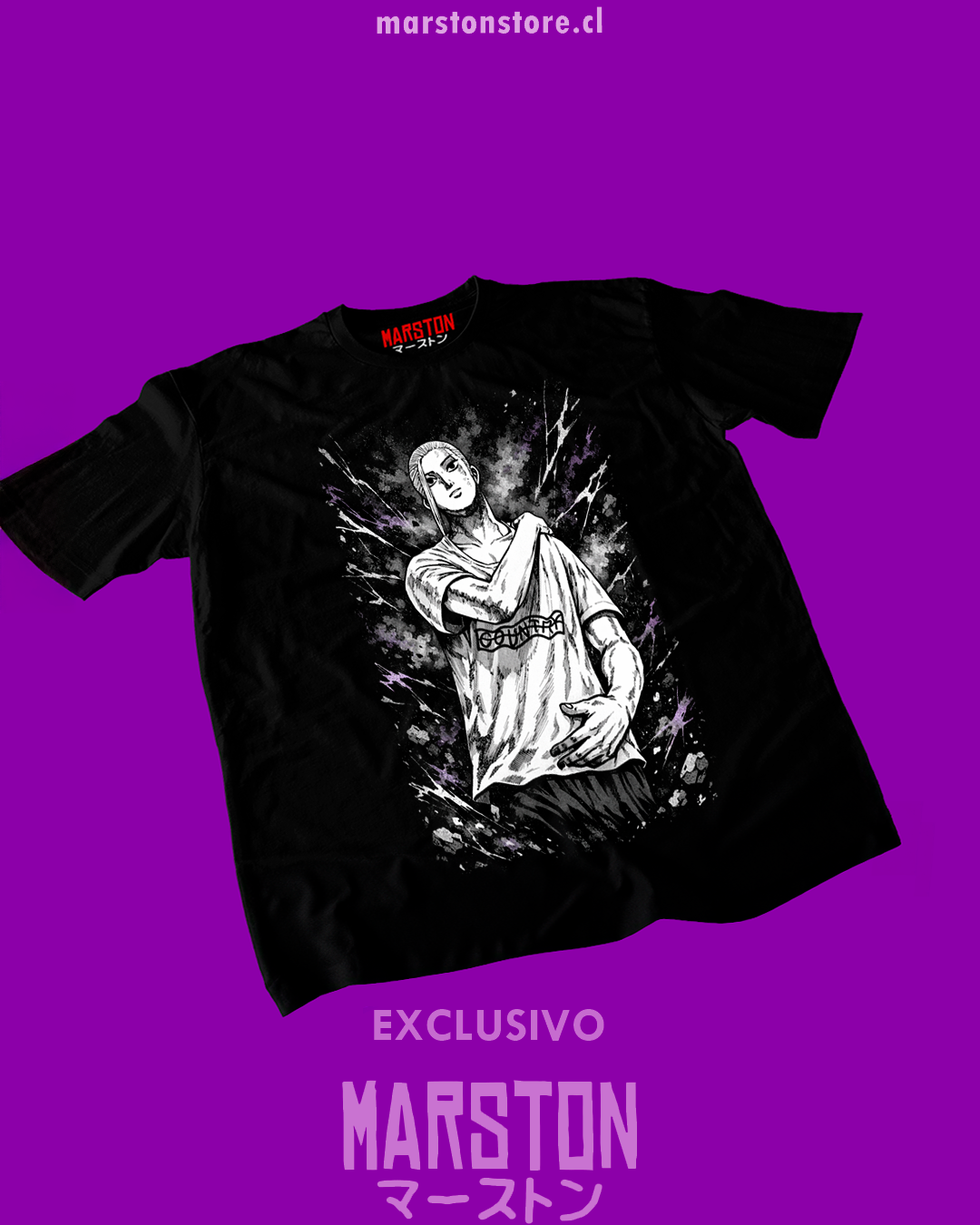 Polera negra de Sakamoto Days