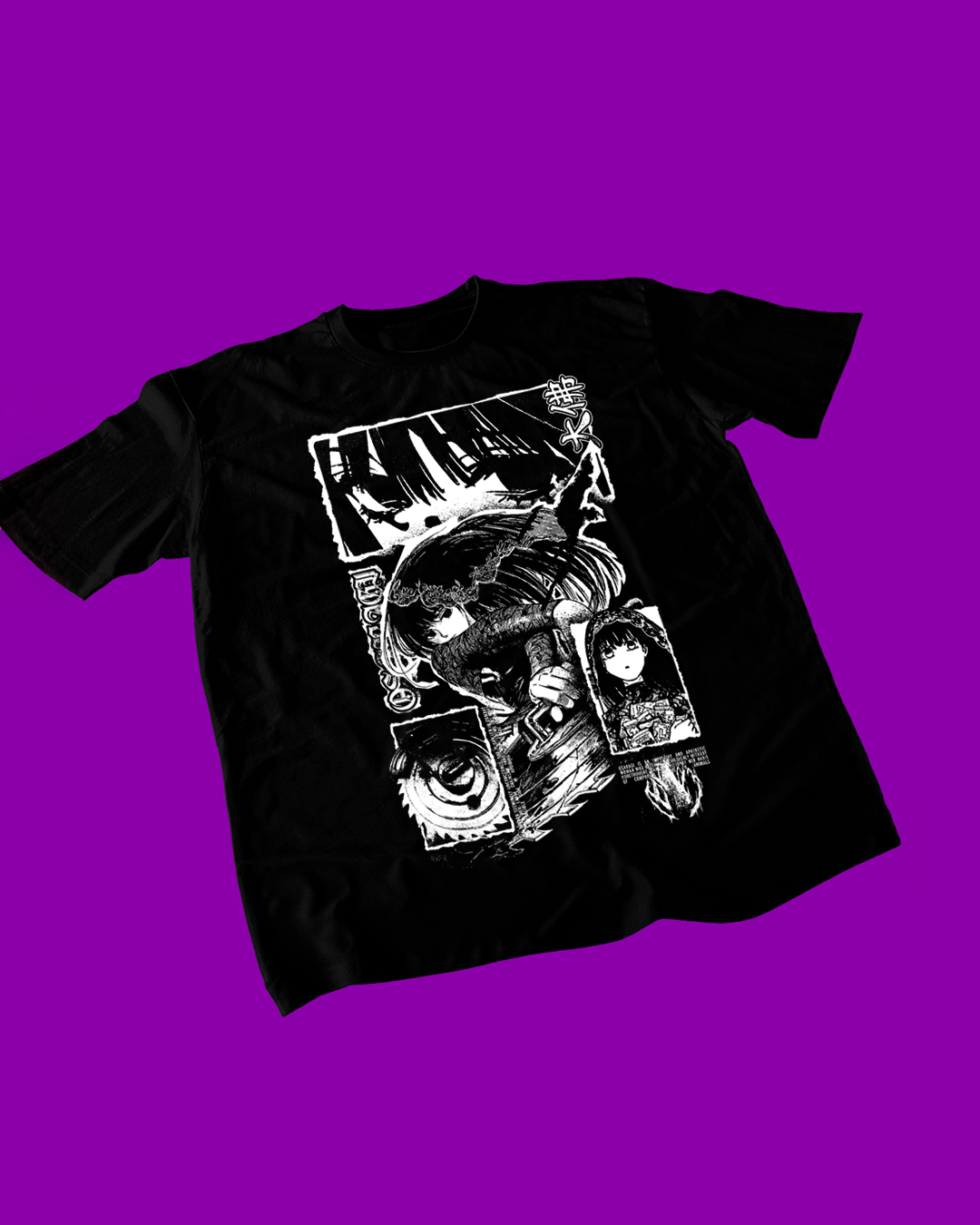 Polera negra de Sakamoto Days con Osaragi