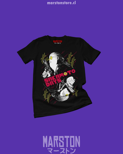 Polera negra de Sakamoto Days versión 2