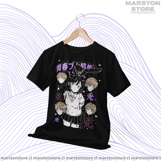 Polera negra de Seishun Buta Yarou (Rascal Does Not Dream of Bunny Girl Senpai)