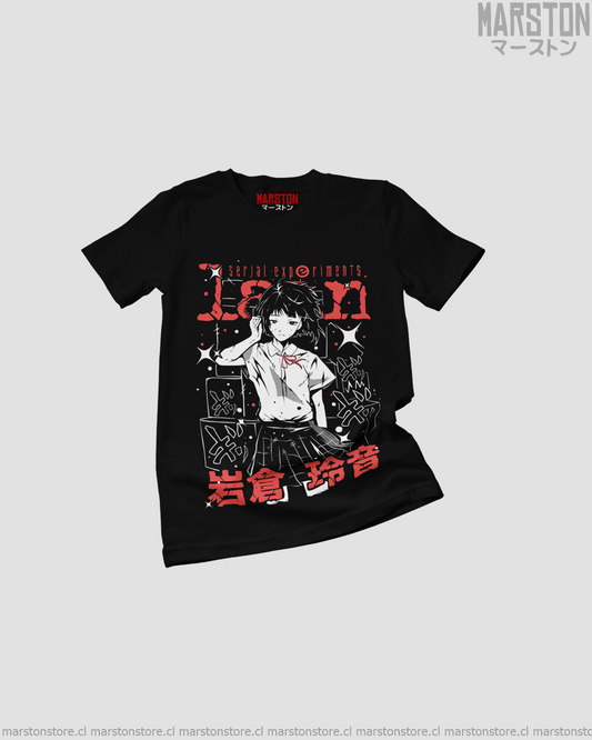 Polera negra de Serial Experiments Lain