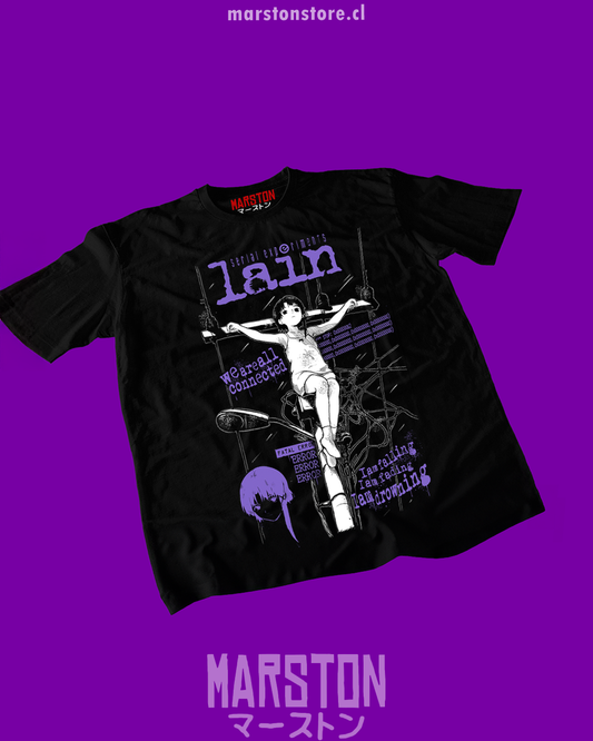 Polera negra de Serial Experiments Lain