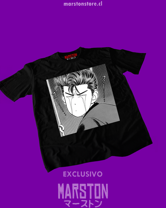 Polera negra de Slam Dunk con Hanamichi Sakuragi