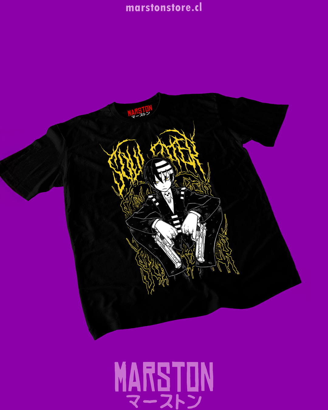 Polera negra de Soul Eater