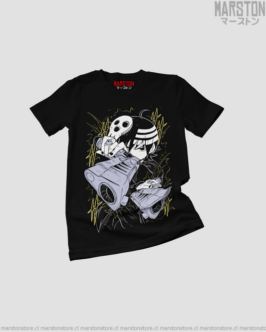 Polera negra de Soul Eater con Death the Kid