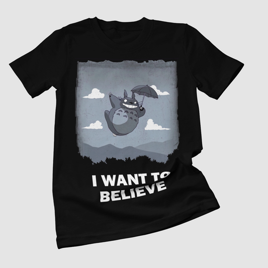 Polera negra de Studio Ghibli: Mi vecino Totoro (My Neighbor Totoro) con Totoro