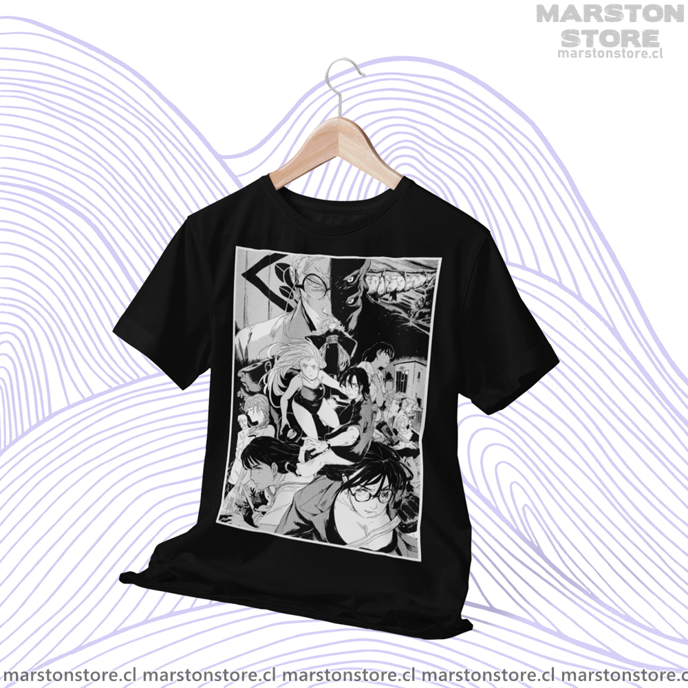Polera negra de Summer Time Rendering