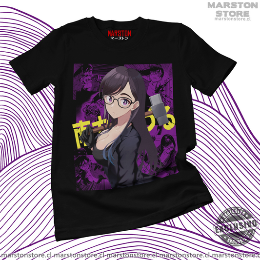 Polera negra de Summer Time Rendering con Hizuru Minakata