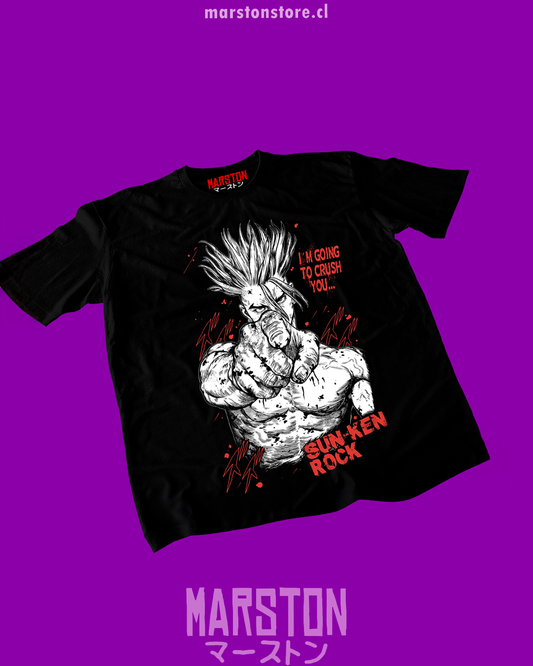 Polera negra de Sun-Ken Rock