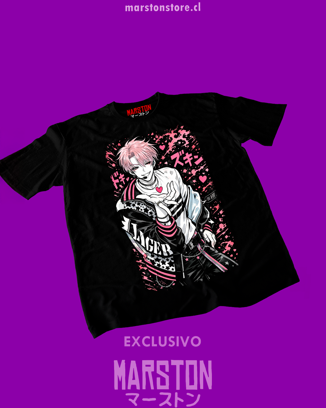 Polera negra de Tamon's B-side