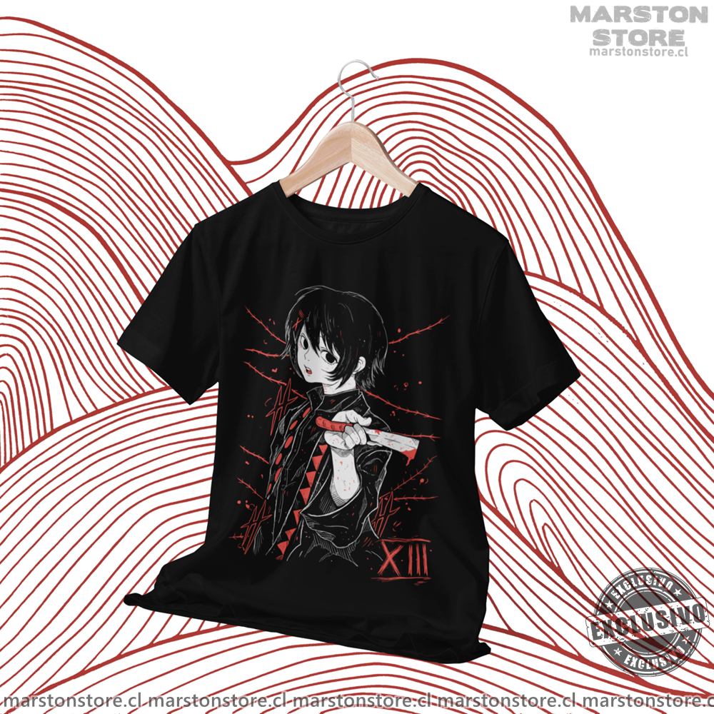 Polera negra de Tokyo Ghoul con Juuzou Suzuya