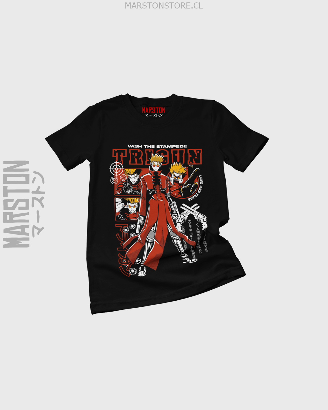 Polera negra de Trigun