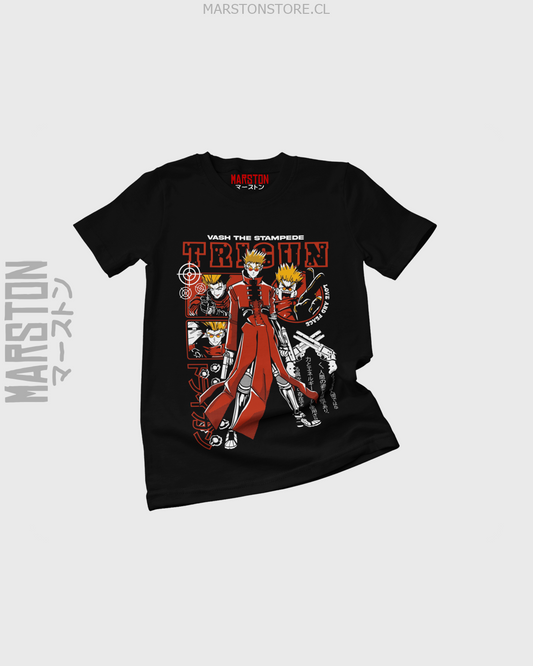 Polera negra de Trigun