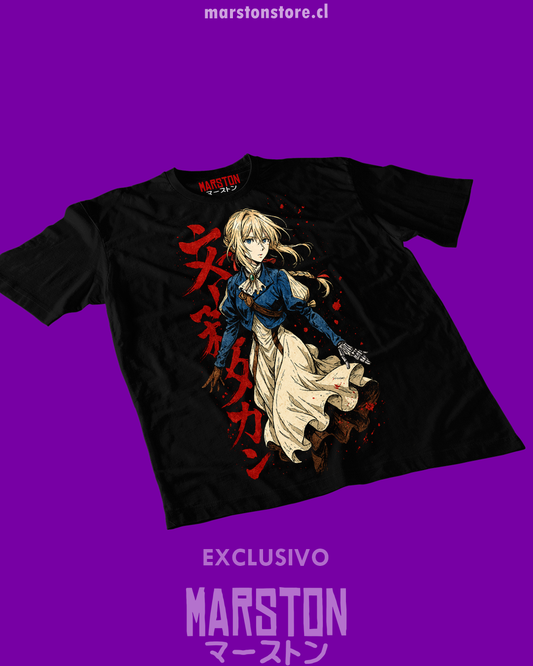 Polera negra de Violet Evergarden