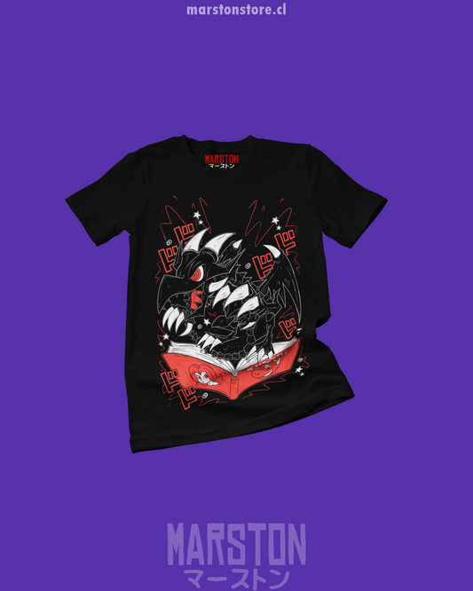 Polera negra de Yu-Gi-Oh!