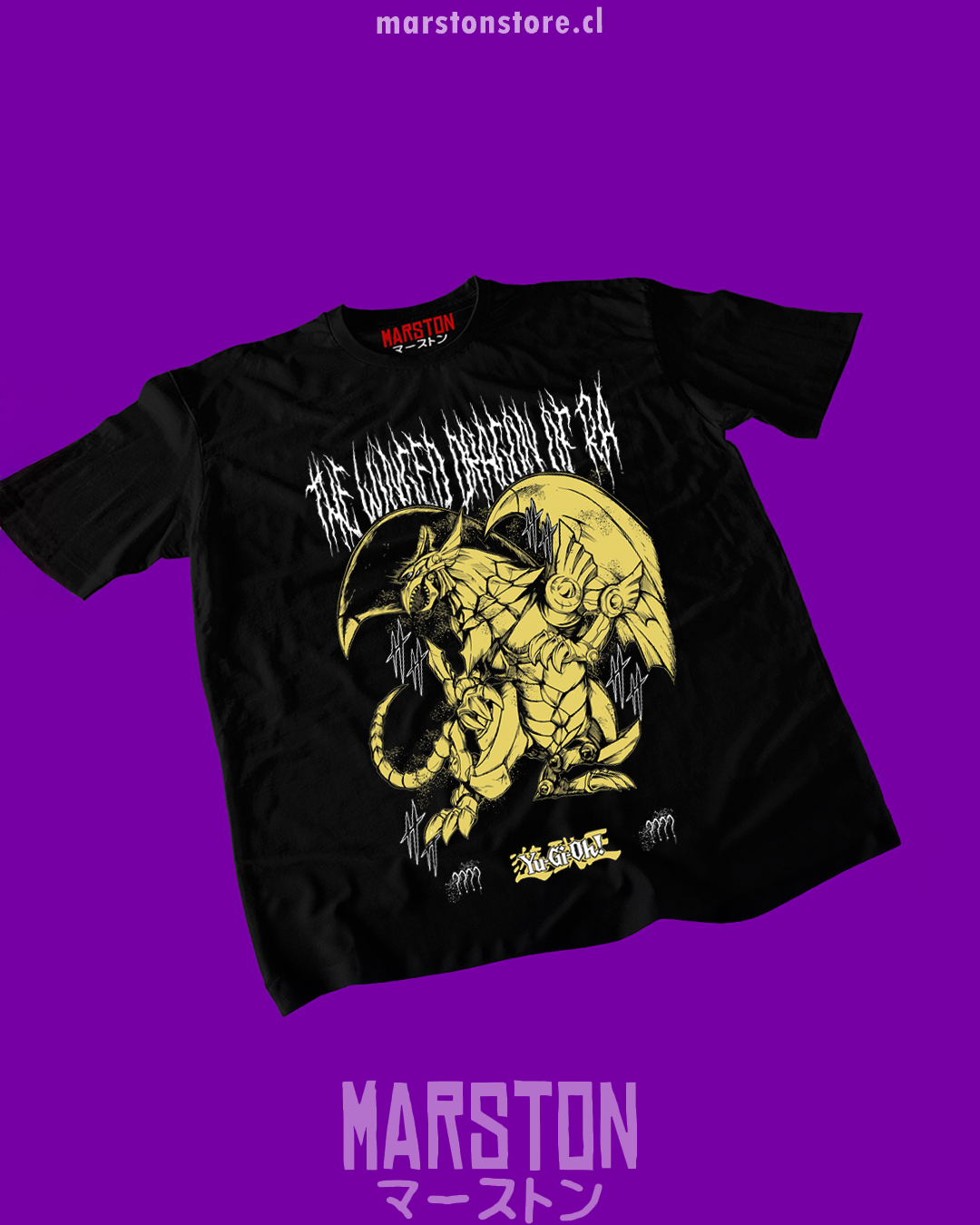 Polera negra de Yu-Gi-Oh!