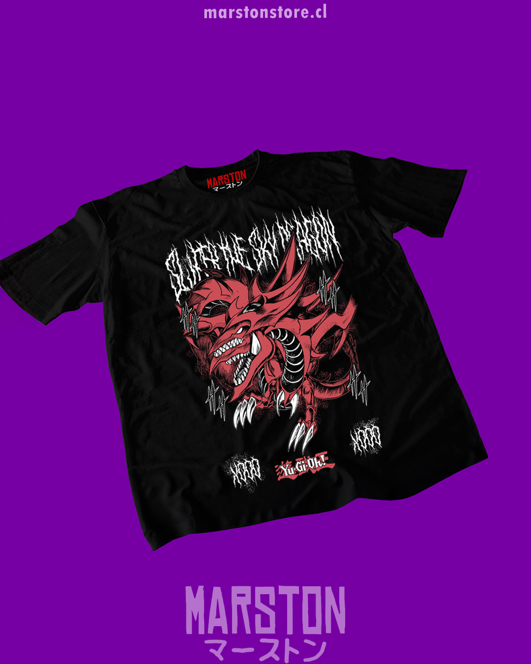 Polera negra de Yu-Gi-Oh!