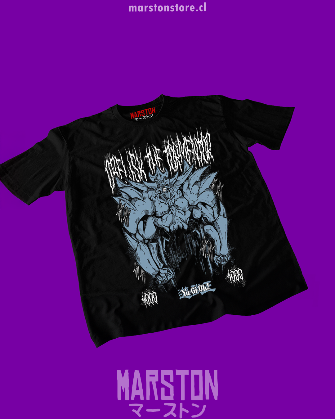 Polera negra de Yu-Gi-Oh!