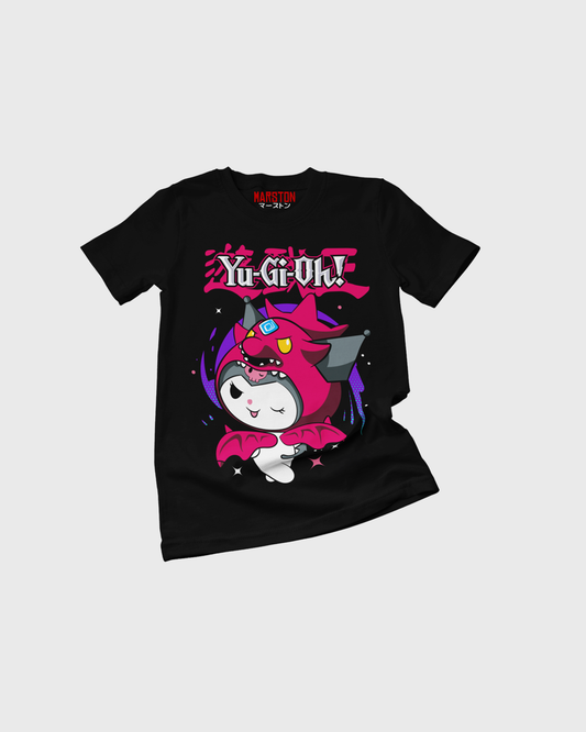 Polera negra de Yu-Gi-Oh! x Sanrio