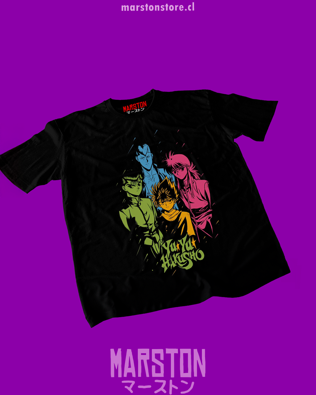 Polera negra de Yu Yu Hakusho