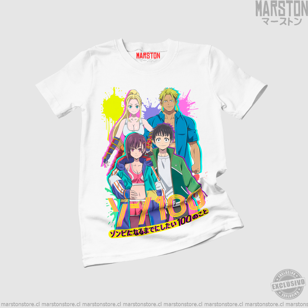 Polera negra de Zom 100: Bucket List of the Dead