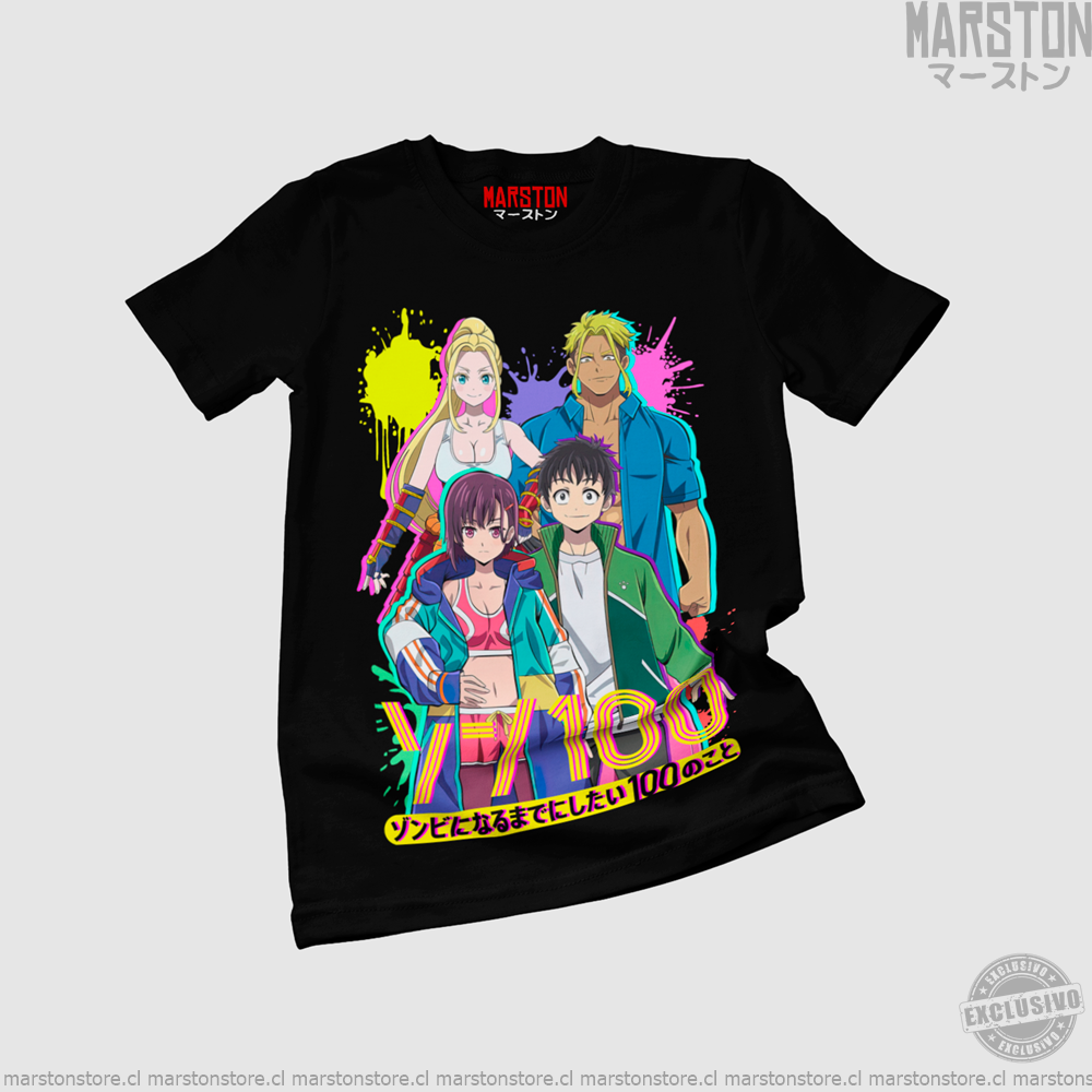 Polera negra de Zom 100: Bucket List of the Dead