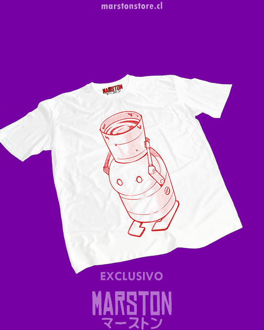Polera blanca con diseño de NieR: Automata
