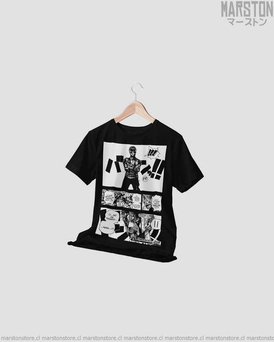 Polera negra One Piece con diseño de Roronoa Zoro