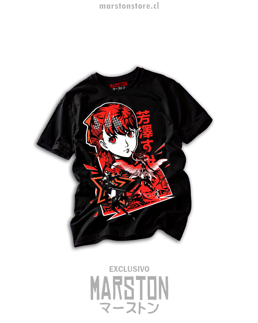 Polera negra Persona 5 Royal - Kasumi Yoshizawa