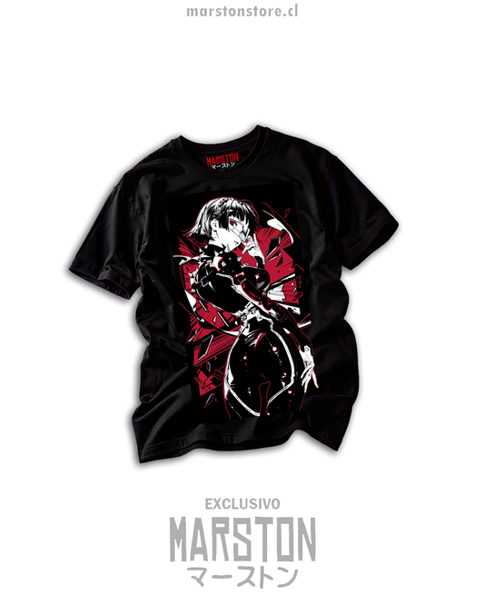 Polera negra Persona 5 Royal - Makoto Niijima - Diseño 02