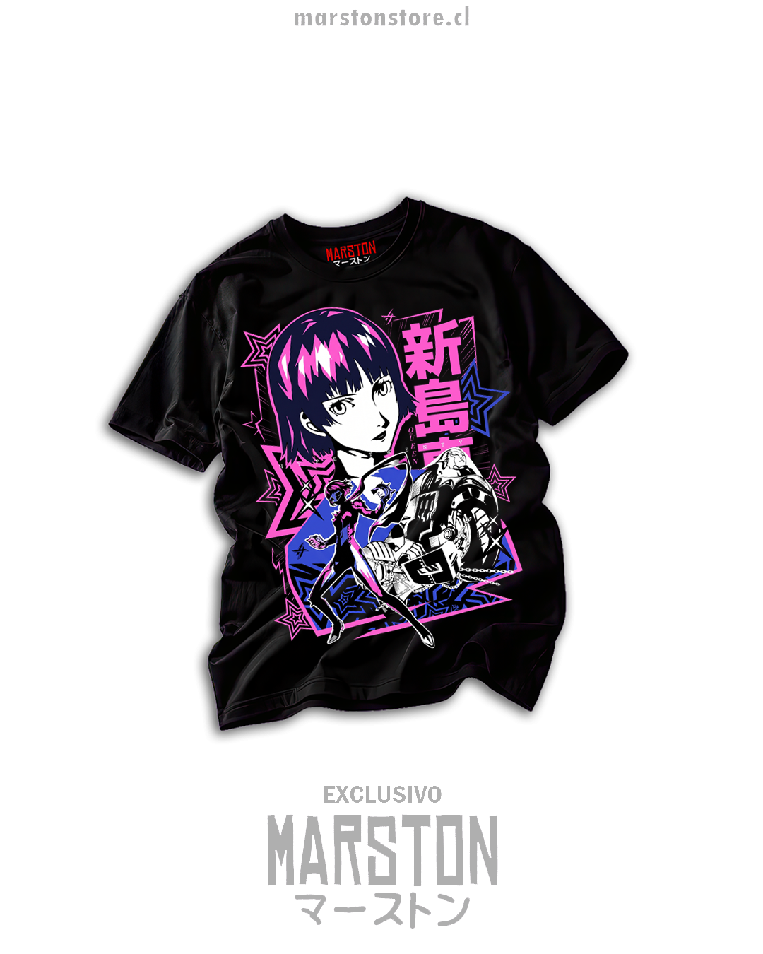 Polera negra Persona 5 Royal - Makoto Niijima