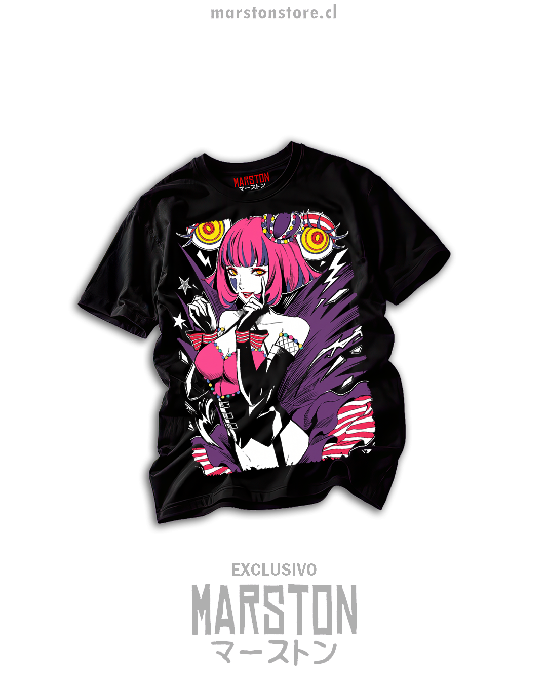 Polera negra Persona 5 Strikers - Alice Hiiragi