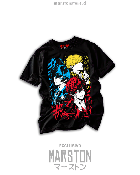 Polera Persona - Makoto Yuki, Yu Narukami y Joker