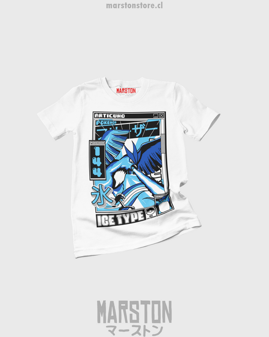 Polera de Pokémon con diseño de Articuno