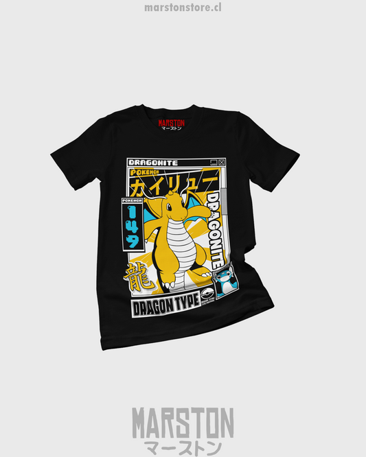 Polera de Pokémon con diseño de Dragonite