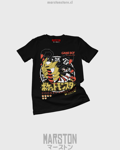 Polera negra de Pokémon con diseño de Giratina