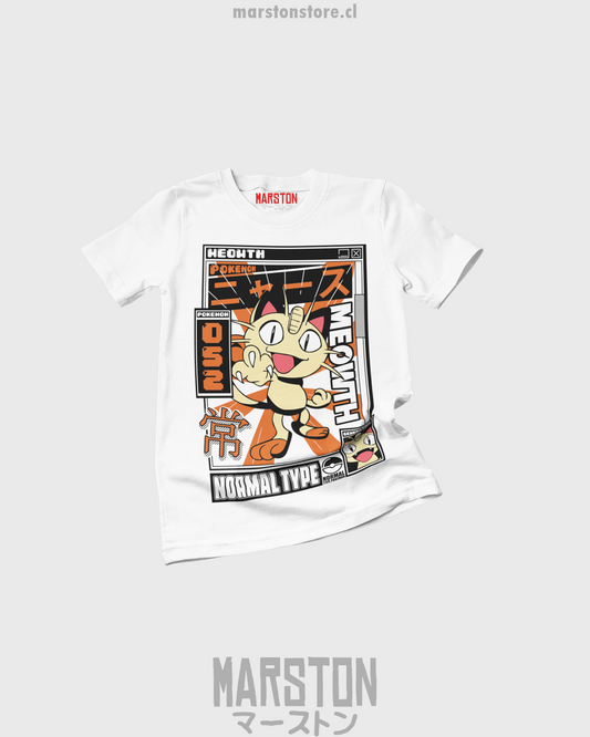 Polera de Pokémon con diseño de Meowth