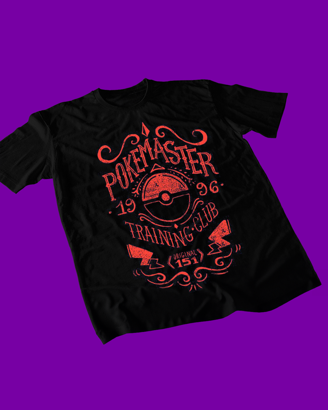 Polera negra con diseño de Pokémon