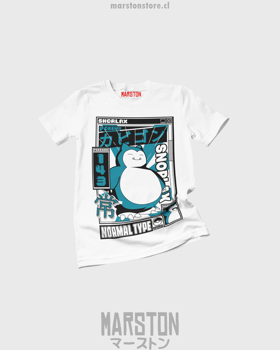 Polera de Pokémon con diseño de Snorlax