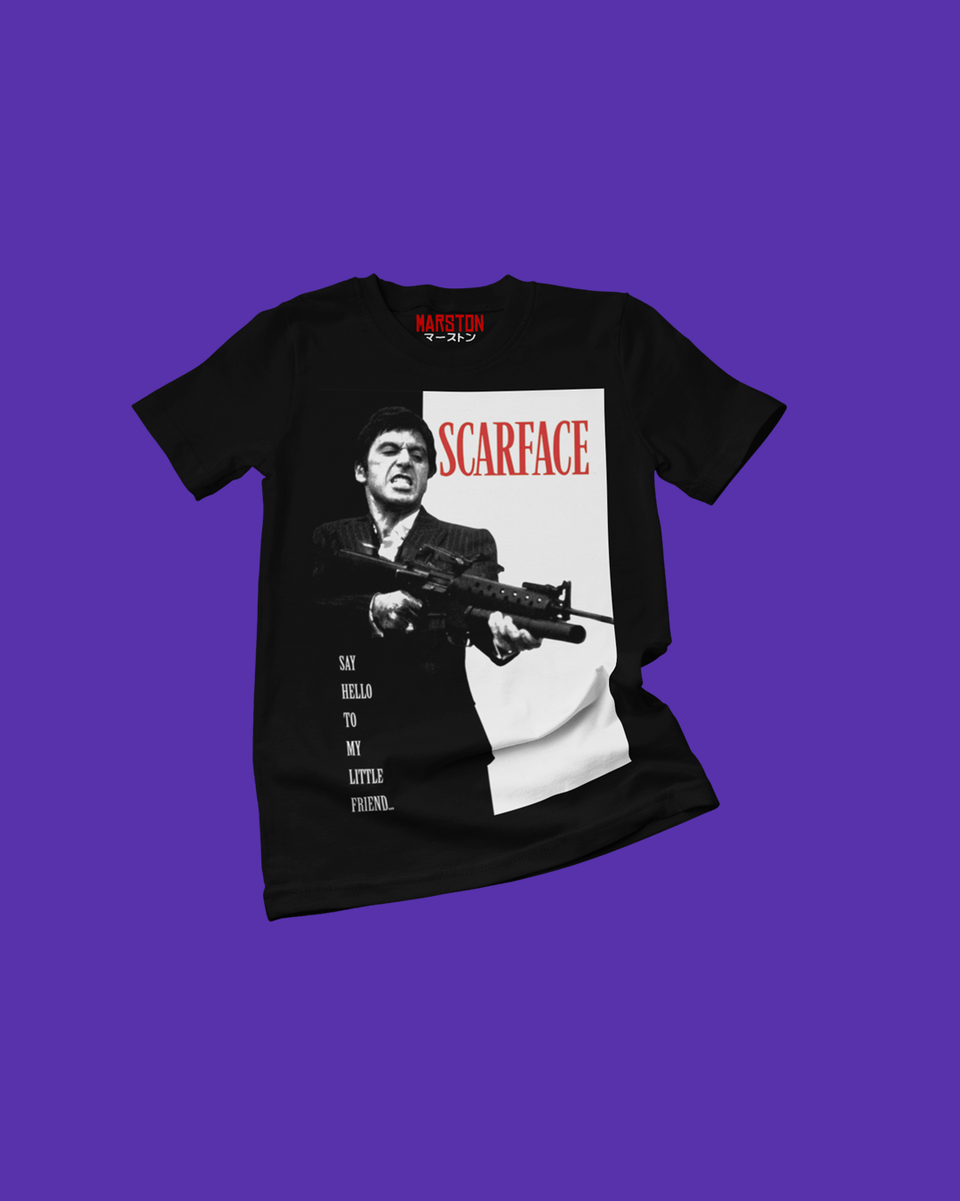 Polera de Scarface con Tony Montana