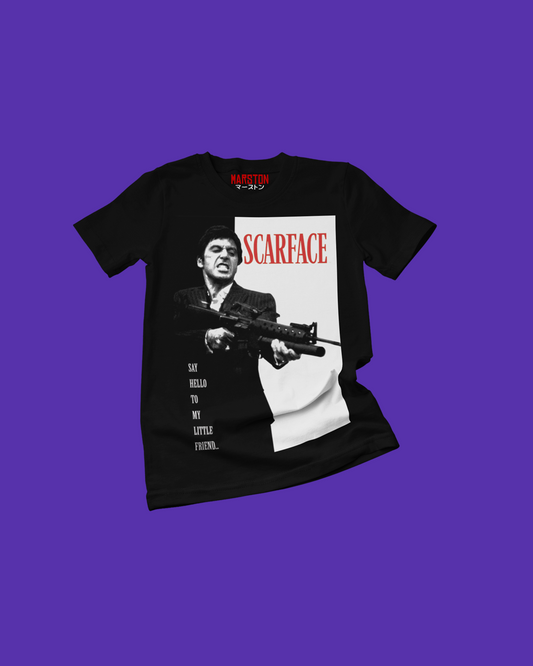 Polera de Scarface con Tony Montana