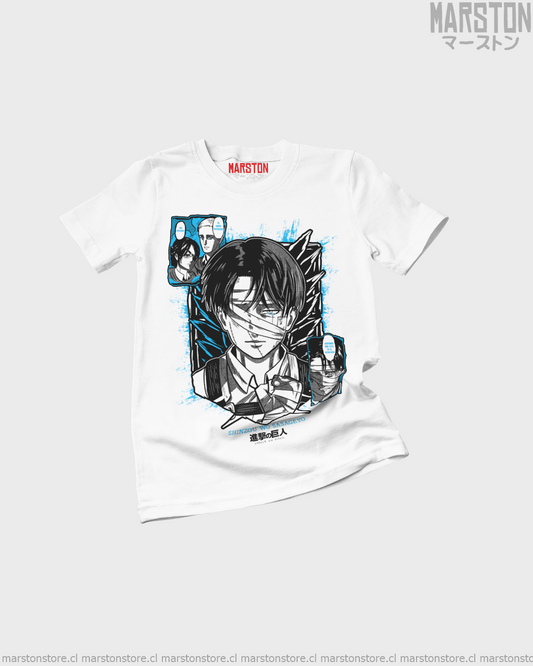 Polera Shingeki no Kyojin con diseño de Levi Ackerman