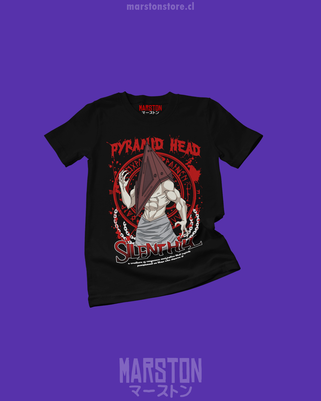 Polera Silent Hill con diseño de Pyramid Head