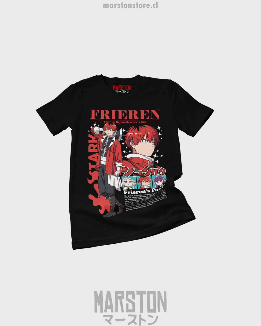 Polera Sousou no Frieren con diseño inspirado en el anime