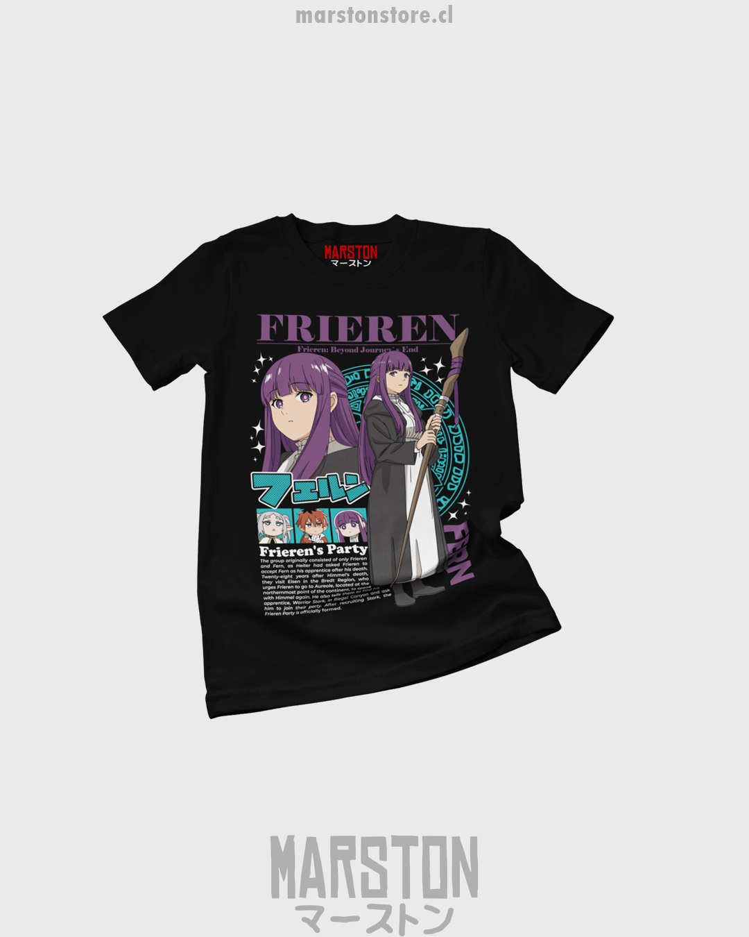 Polera Sousou no Frieren con diseño inspirado en el anime