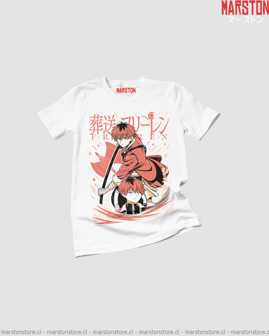 Polera Sousou no Frieren con diseño de Stark