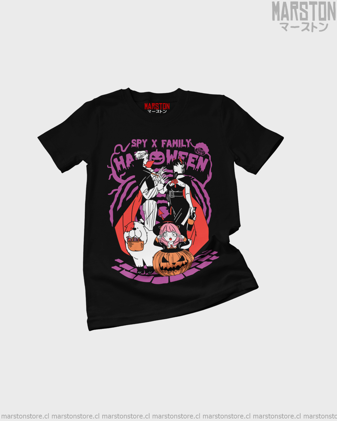 Polera de Spy x Family con diseño de Halloween