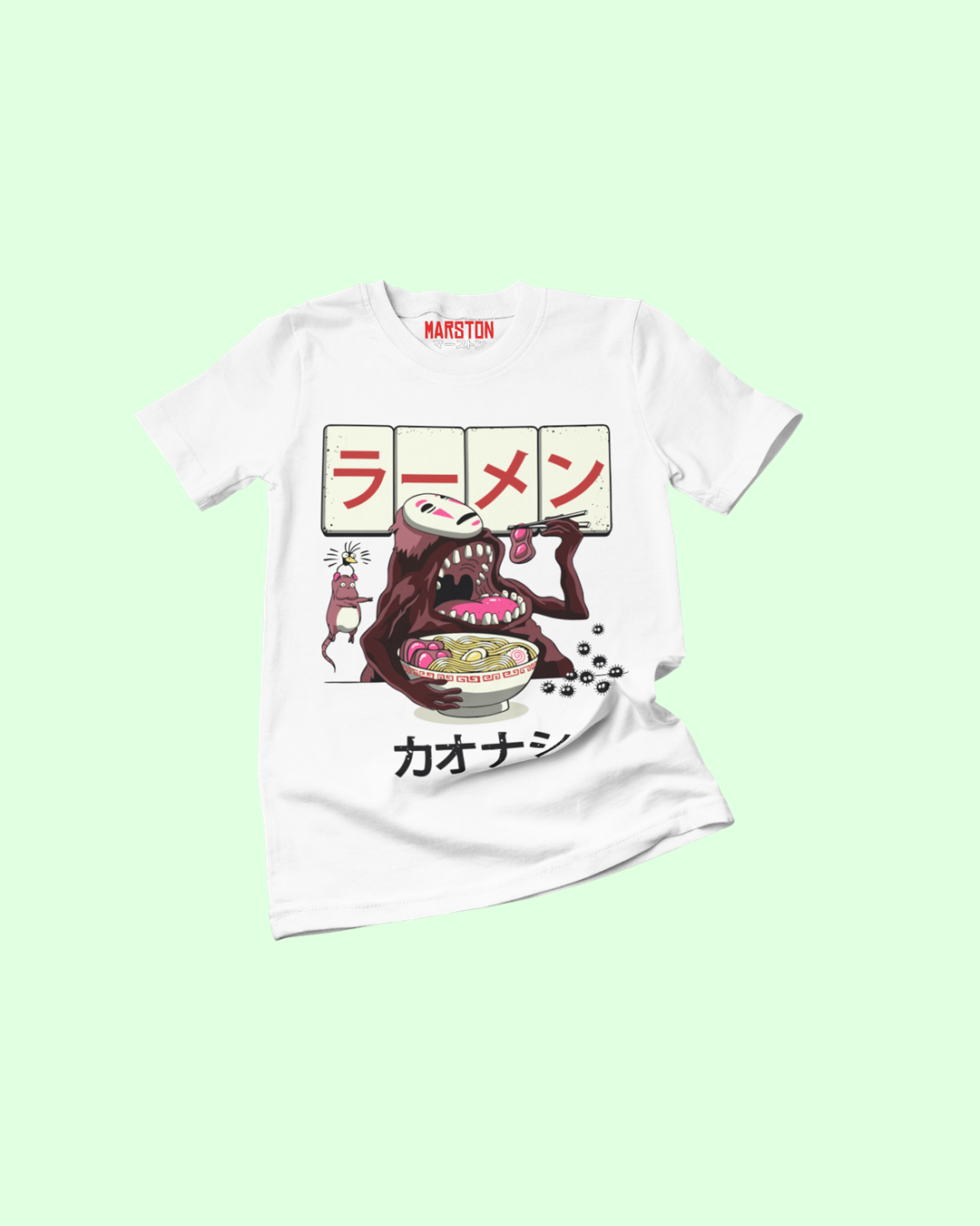 Polera de Studio Ghibli: El viaje de Chihiro (Spirited Away) con No-Face (Sin Cara/Kaonashi)