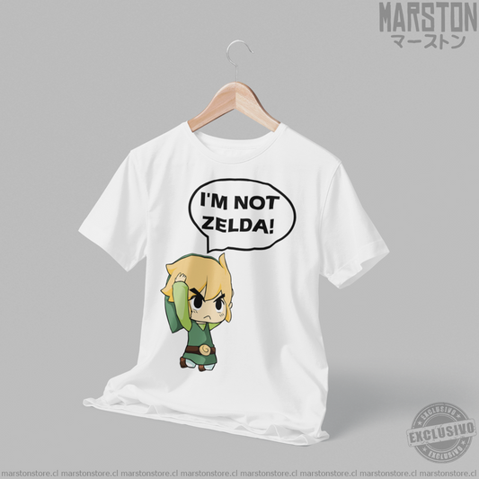 Polera blanca con diseño de The Legend of Zelda