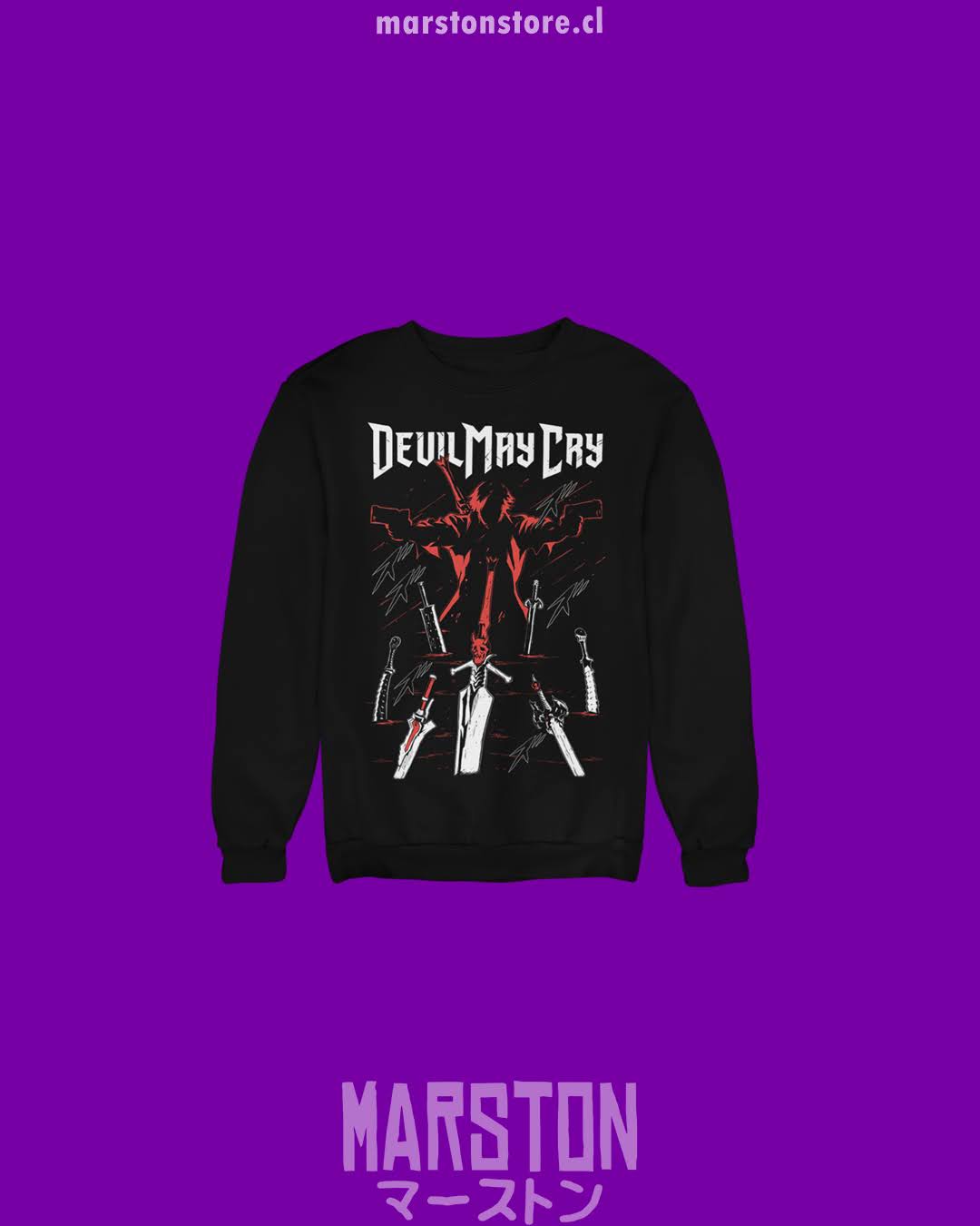 Polerón con diseño de Devil May Cry